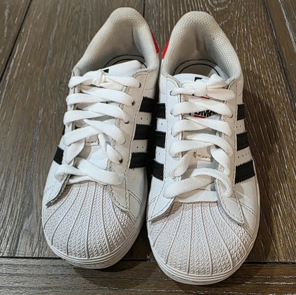 Adidas Run Dmc X Superstar '50Th Anniversary', Kids Size 12 - Picture 3 of 9